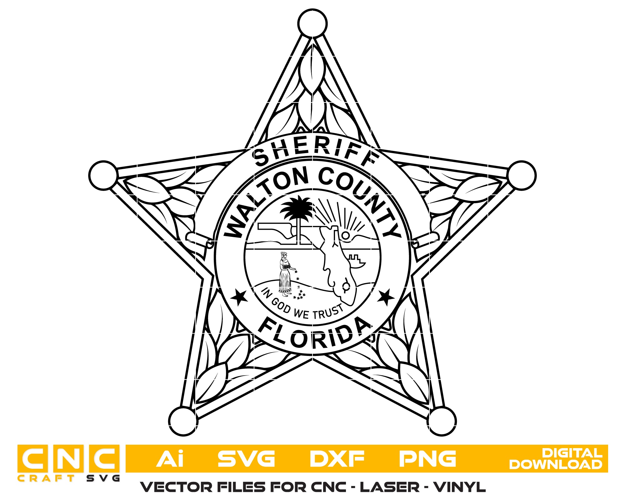 Walton County Florida Sheriff’s Office Badge Svg
Walton County Badge
Florida Badge Vector Art
Sheriff’s Office Badge