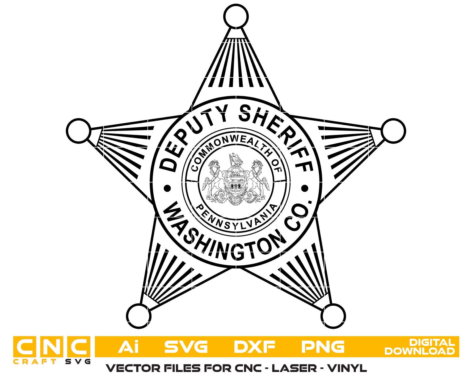 Washington County Deputy Sheriff Badge