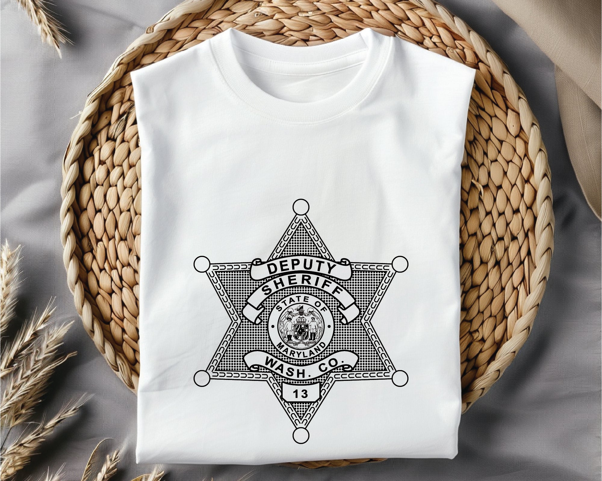 Washington County Deputy Sheriff Badge SVG, Deputy Sheriff Logo Vector, Sheriff Badge Digital File, Law Enforcement Badge SVG, Washington County Police Vector