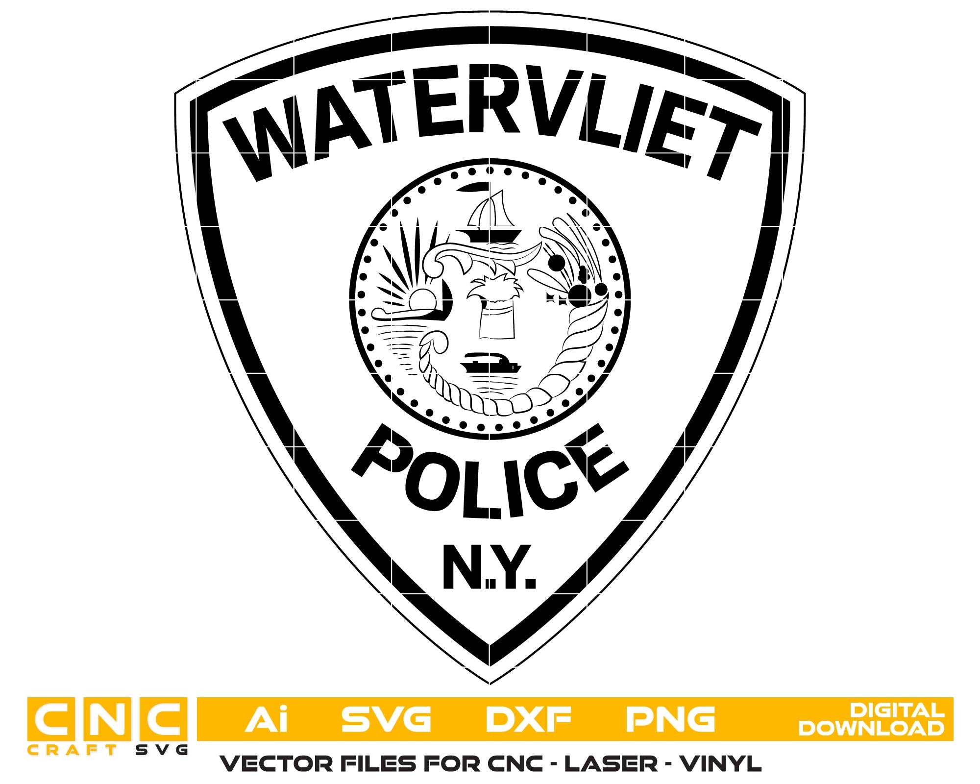 Watervliet Police Department Emblem, NY