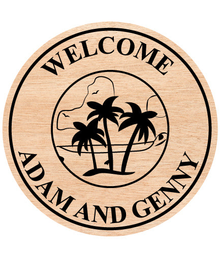 Welcome Adam And Genny Logo