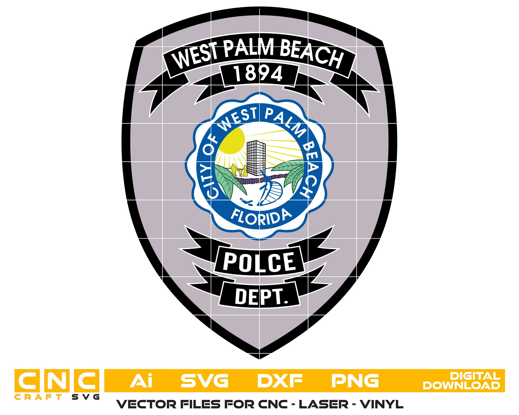 dsip west palm beach West Palm Beach Police Department Badge
