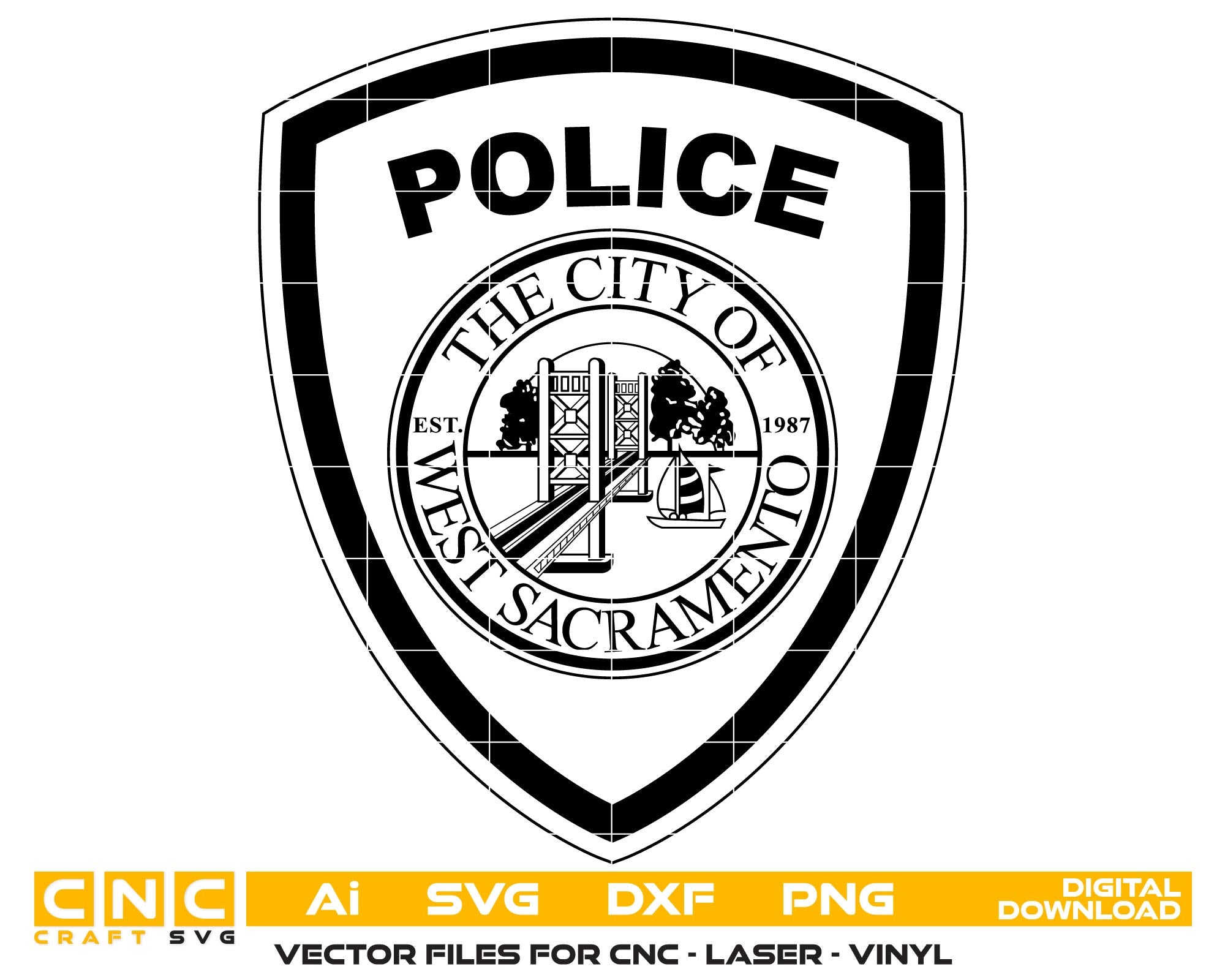 West Sacramento Police Department Patch