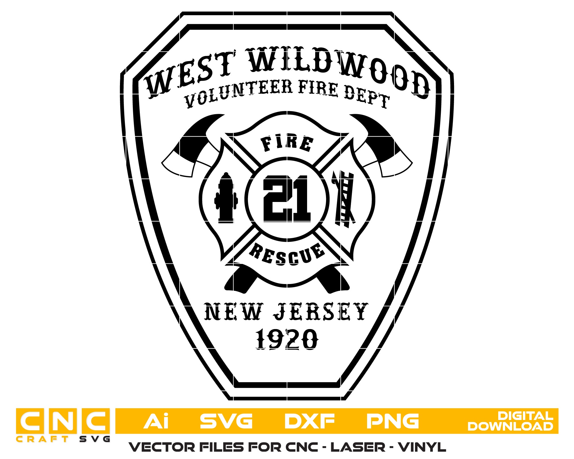 West Wildwood Fire Department Badge