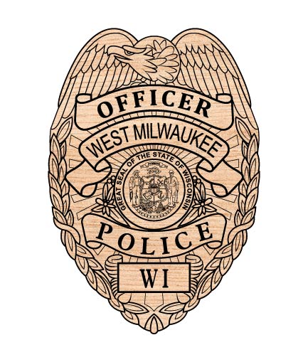 West Milwaukee Police Officer Badge SVG, Wisconsin Police Officer Badge Vector, West Milwaukee Law Enforcement SVG, Police Officer Emblem Wisconsin, West Milwaukee Police Badge