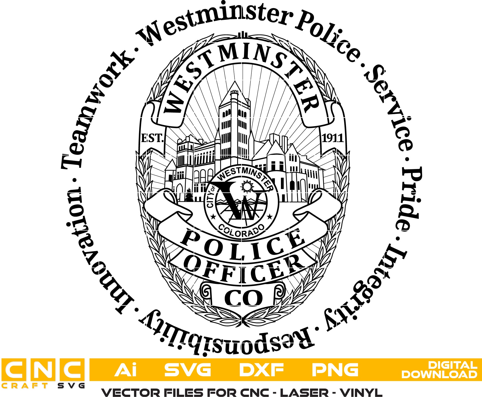 Westminster Police Officer Badge
