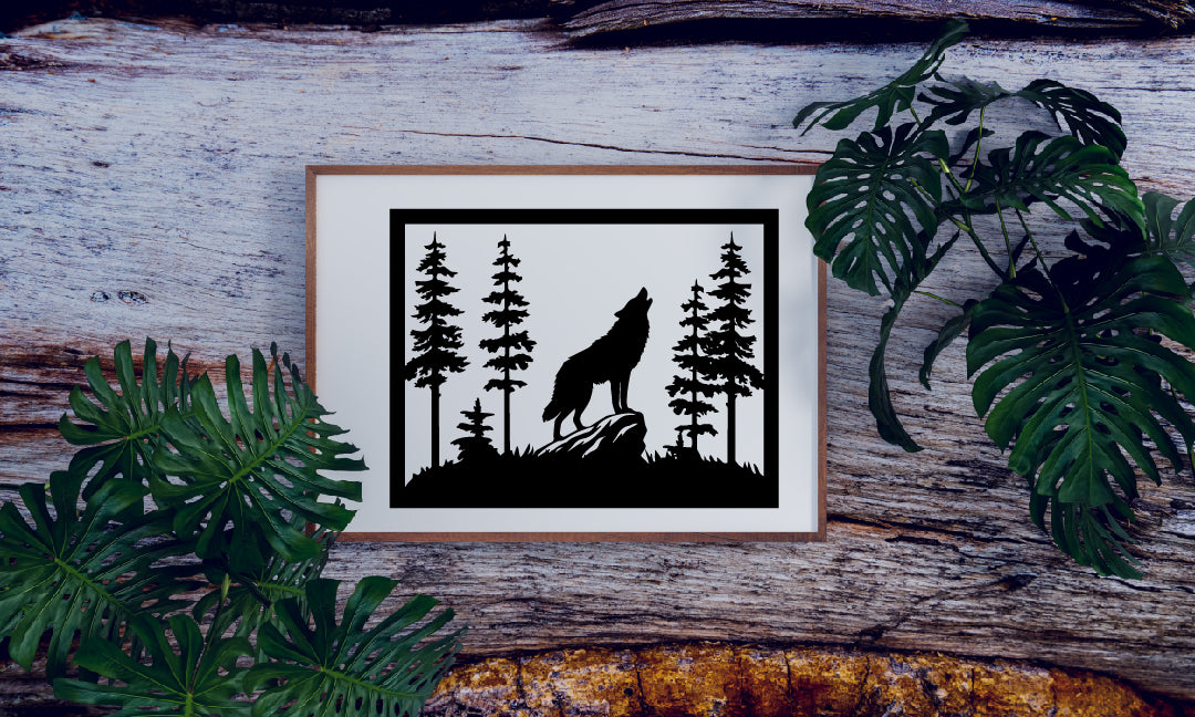Wolf Silhouette Vector – Wildlife-Inspired Design