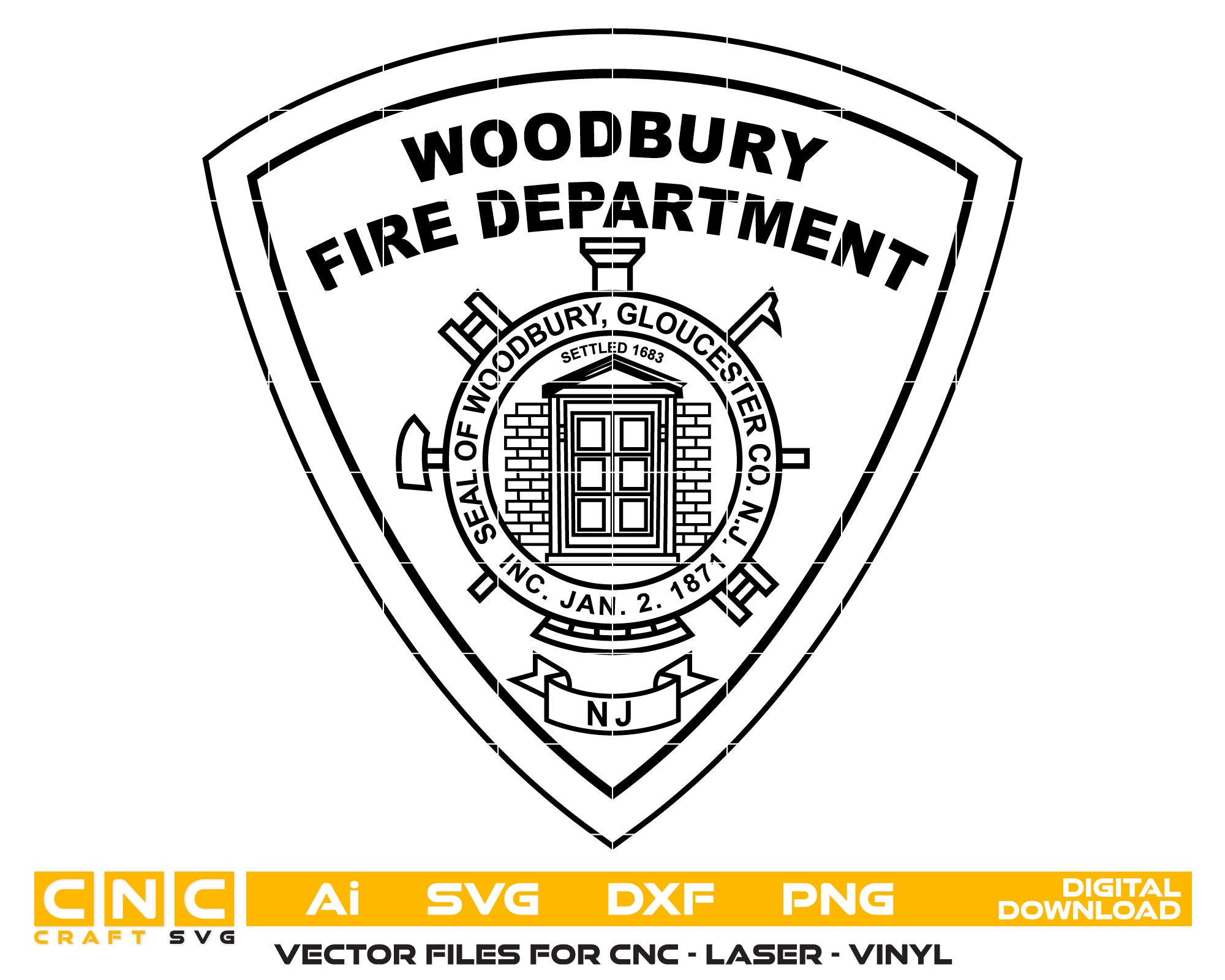 Woodbury Fire Department Patch