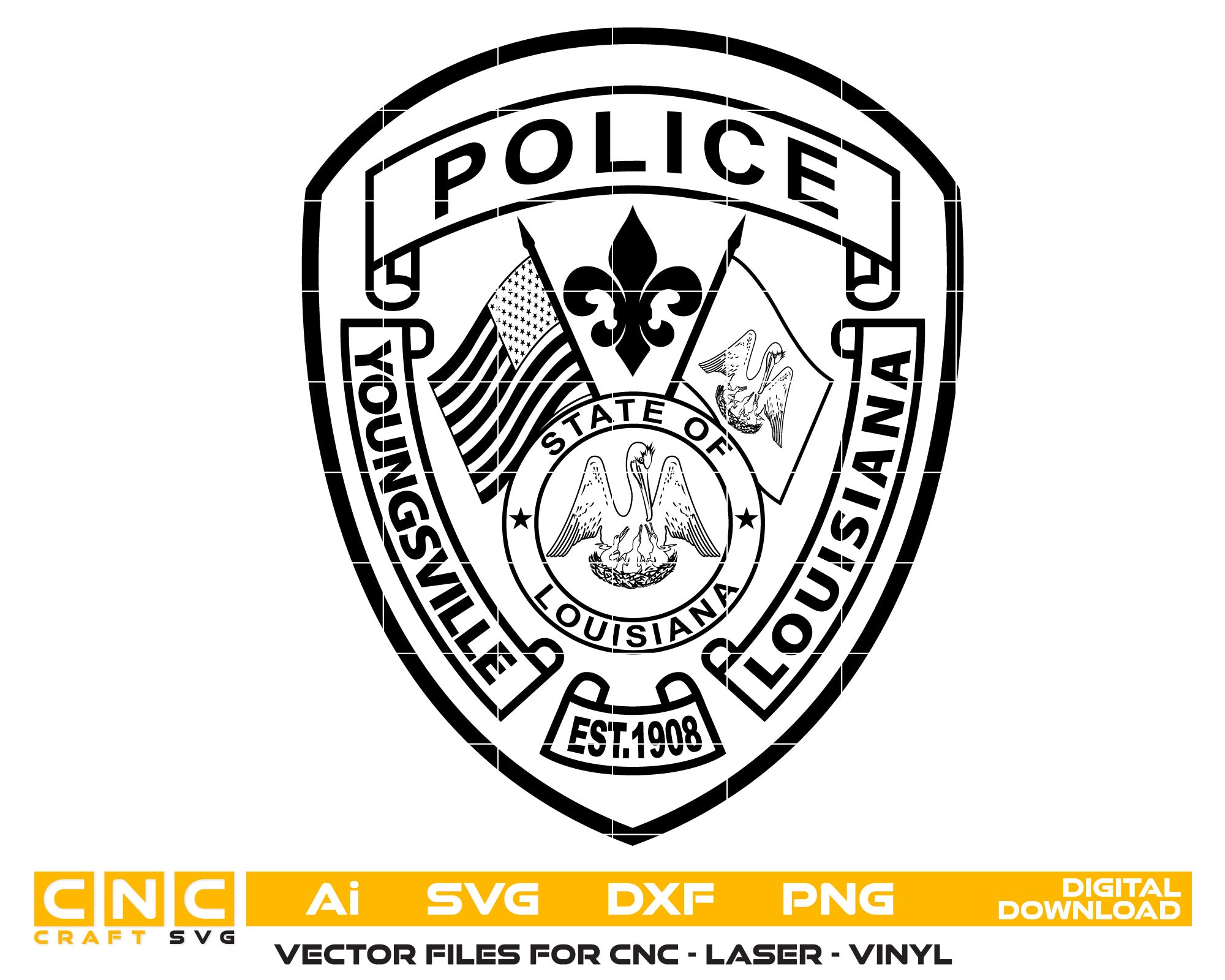 Youngsville Police Department Badge