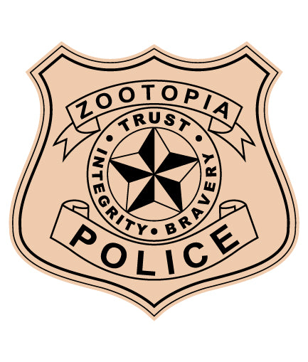Zootopia Police Department Badge