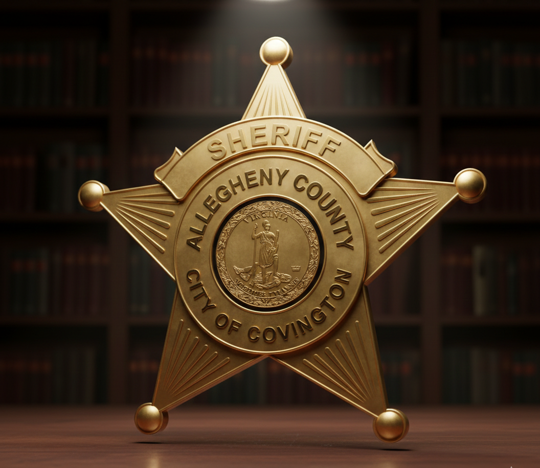 City of Covington Sheriff Badge SVG
Alleghany County VA Vector Design
Commonwealth of Virginia Seal Emblem
5-Point Star Badge Engraving File
Virginia Sheriff Sign CNC Router File