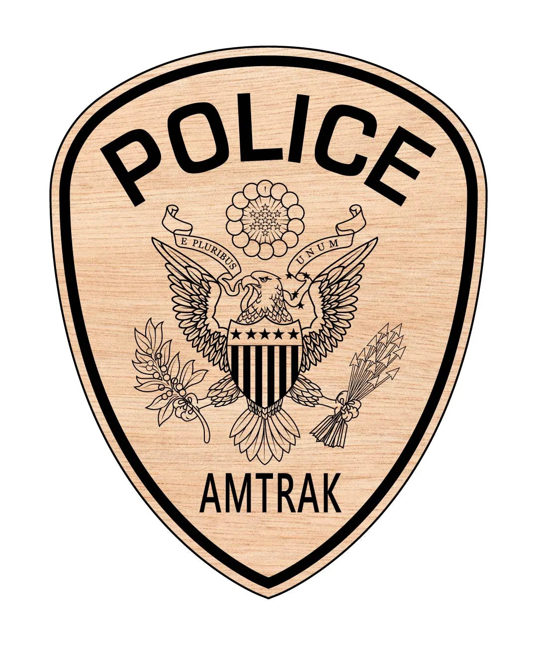 Amtrak Police Department Patch SVG Law Enforcement Vector