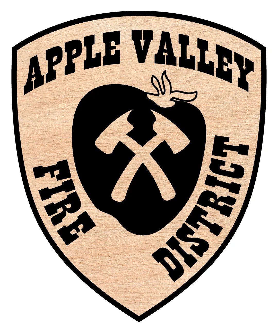 Apple Valley Fire Protection District Logo SVG Firefighter Vector