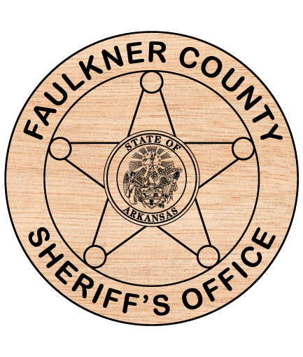 Faulkner County Sheriffs Office Badge SVG
Arkansas Law Enforcement Vector
State of Arkansas Seal Emblem
5-Point Star Engraving File
Faulkner County Sign CNC Router File