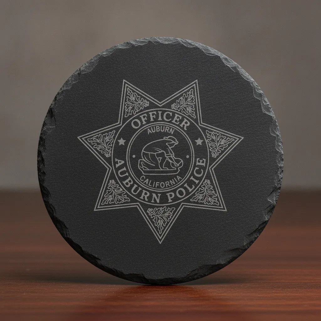 Auburn CA Police Officer Badge SVG
California Law Enforcement Star Vector
Gold Miner Seal Engraving File
Oak Leaf Police Badge Sign CNC File
Police Star Vector for Laser Engraving