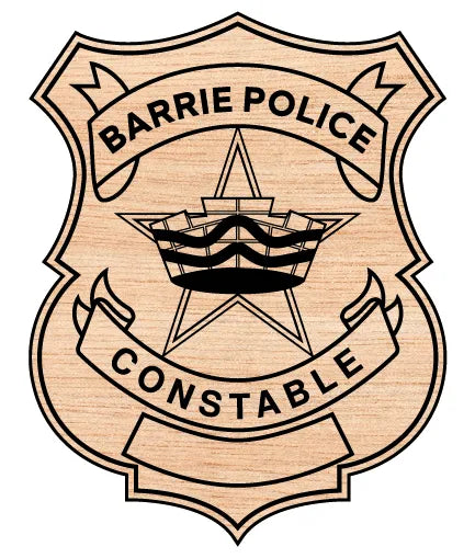 Barrie Police Constable Badge SVG Ontario Law Enforcement Vector
