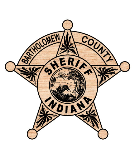 Bartholomew County Sheriff Badge SVG Indiana Law Enforcement Vector