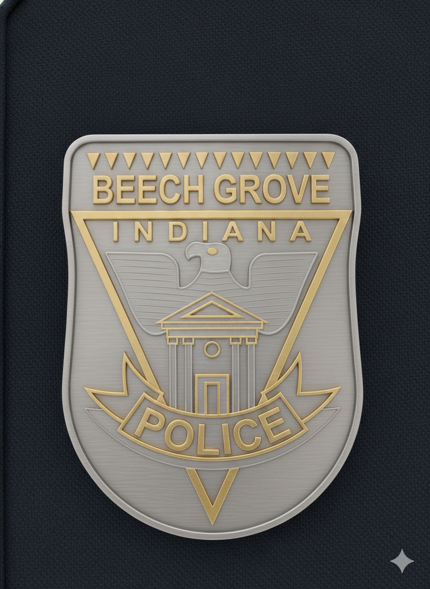 Beech Grove Indiana Police Badge SVG Law Enforcement Vector