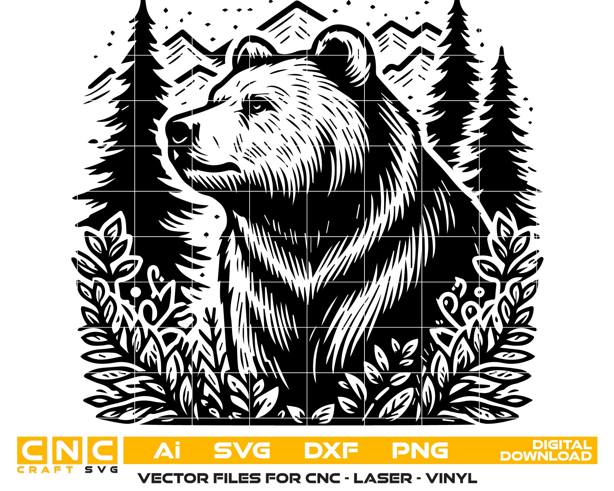 Bear & Nature SVG
