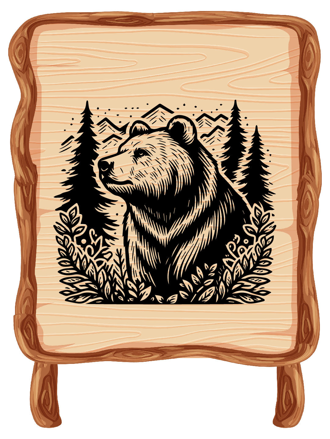 Bear & Nature SVG