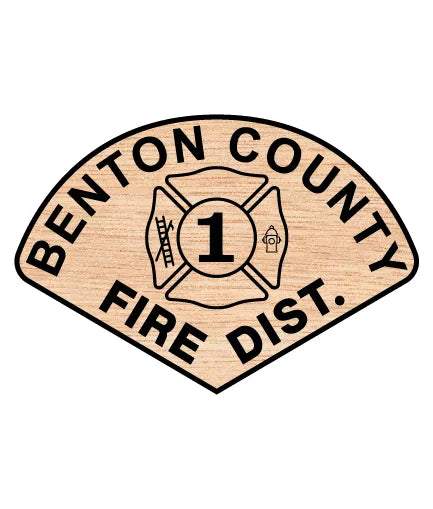 Benton County Fire District 1 Patch SVG Firefighter Vector