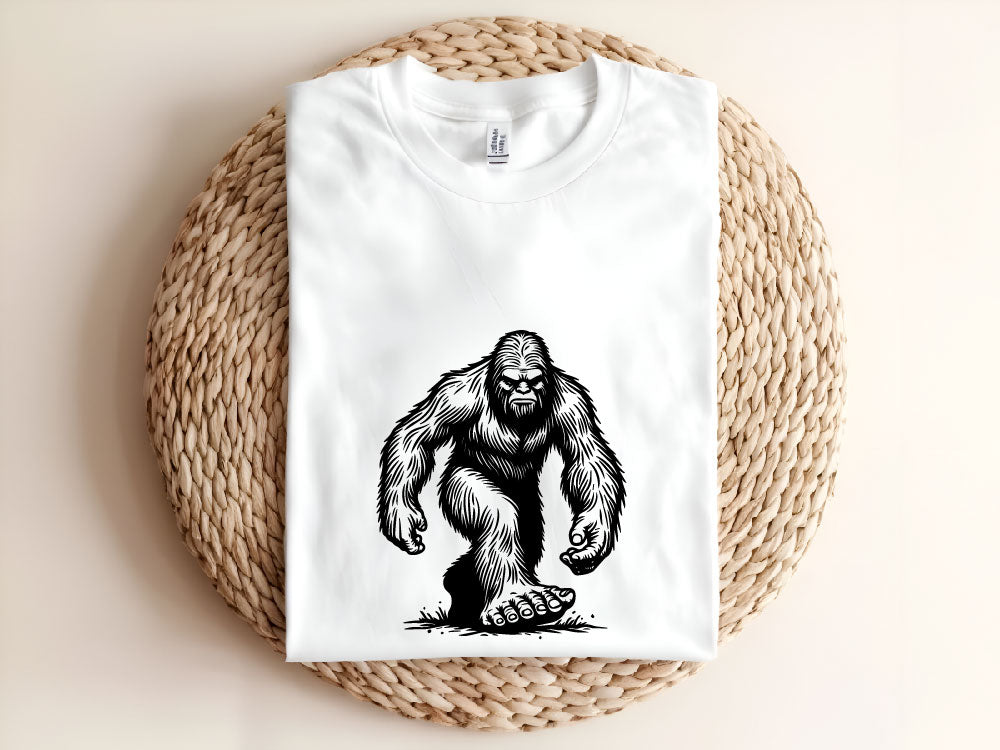 Bigfoot Line Art SVG