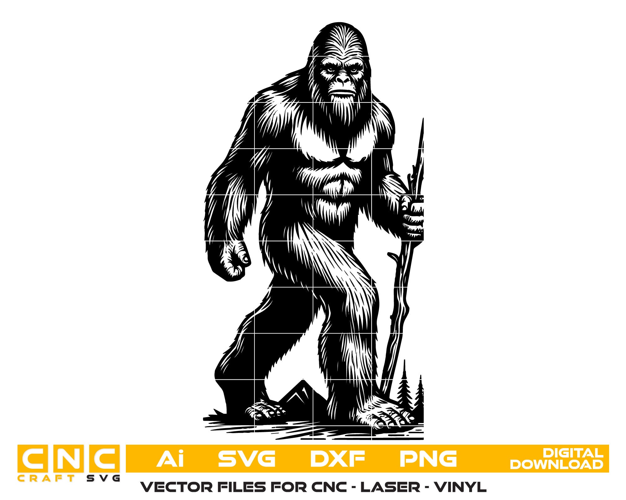Bigfoot Vector SVG