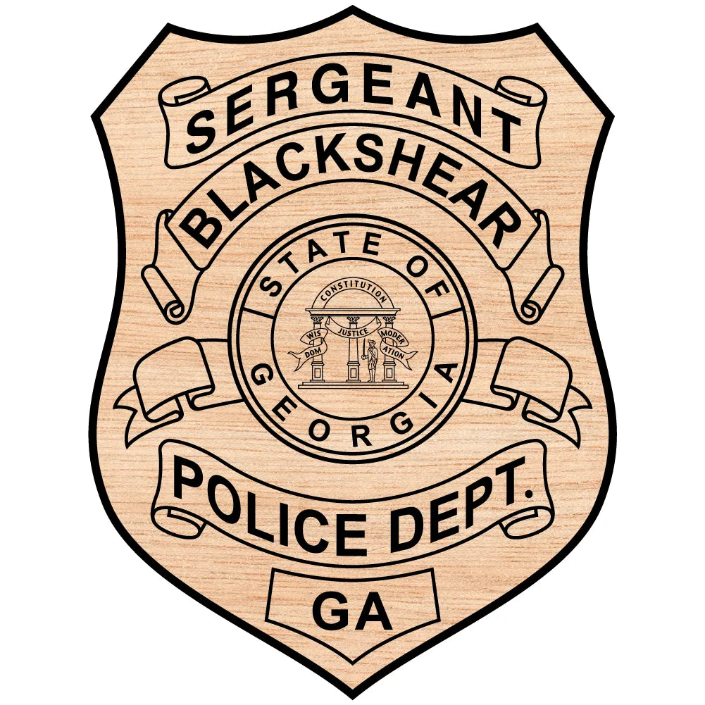 Blackshear Police Sergeant Badge SVG Georgia Law Enforcement Vector