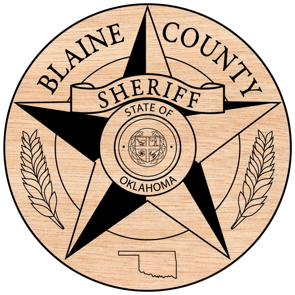 Blaine County Sheriff's Office Badge SVG Oklahoma Law Enforcement Vector