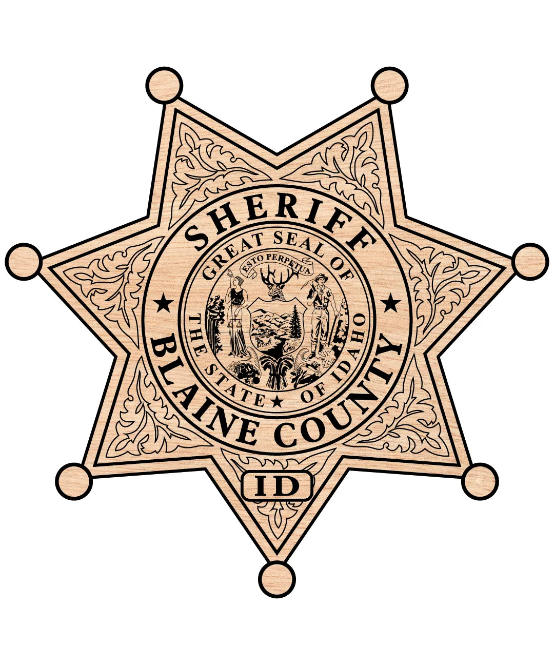 Blaine County Sheriff's Office Badge SVG Idaho Law Enforcement Vector