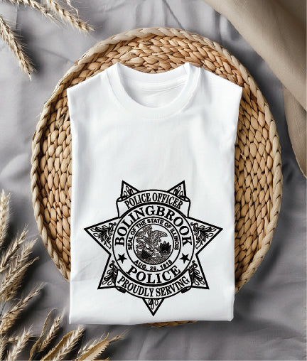 Bolingbrook Police Officer Badge SVG Illinois Law Enforcement Vector