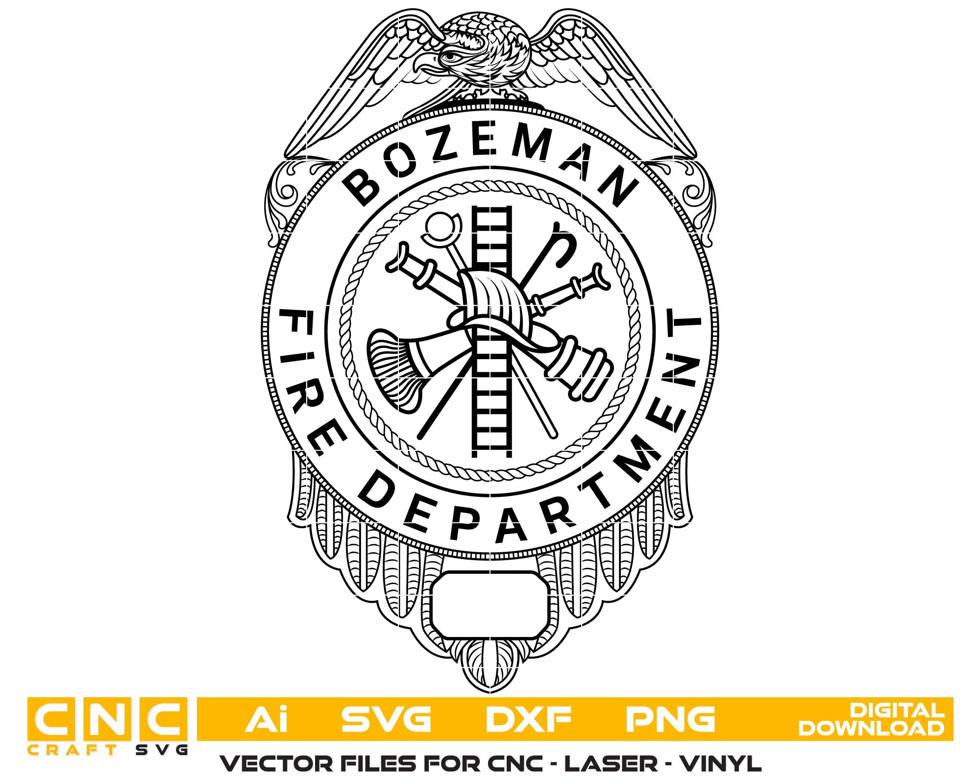 Bozeman Fire Department Badge SVG for CNC
Bozeman Fire Dept Logo Vector for Laser Engraving
Bozeman MT Fire Department Emblem for Wood Carving
Professional Bozeman Fire Badge Vector Design
Bozeman Fire Dept SVG Logo for CNC Router Projects