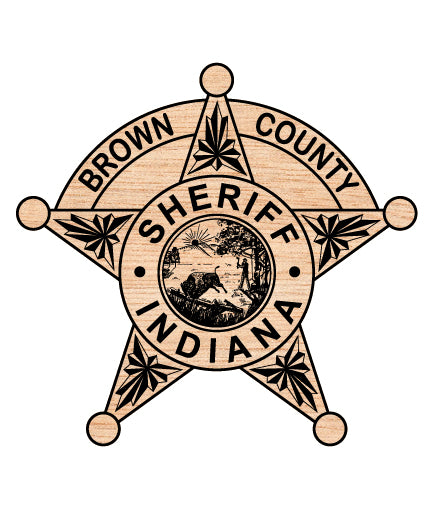Brown County Sheriff Badge SVG Indiana Law Enforcement Vector