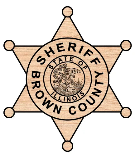 Brown County Sheriff's Office Badge Illinois SVG Police Vector
