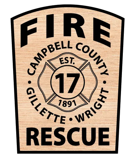 Campbell County Fire Department Patch Wyoming SVG Firefighter Vector