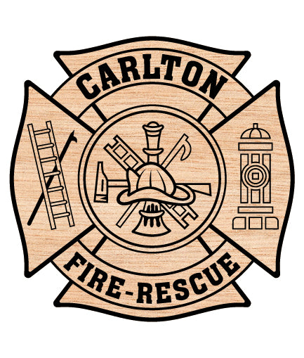 Carlton Fire Rescue Badge SVG Minnesota Firefighter Vector