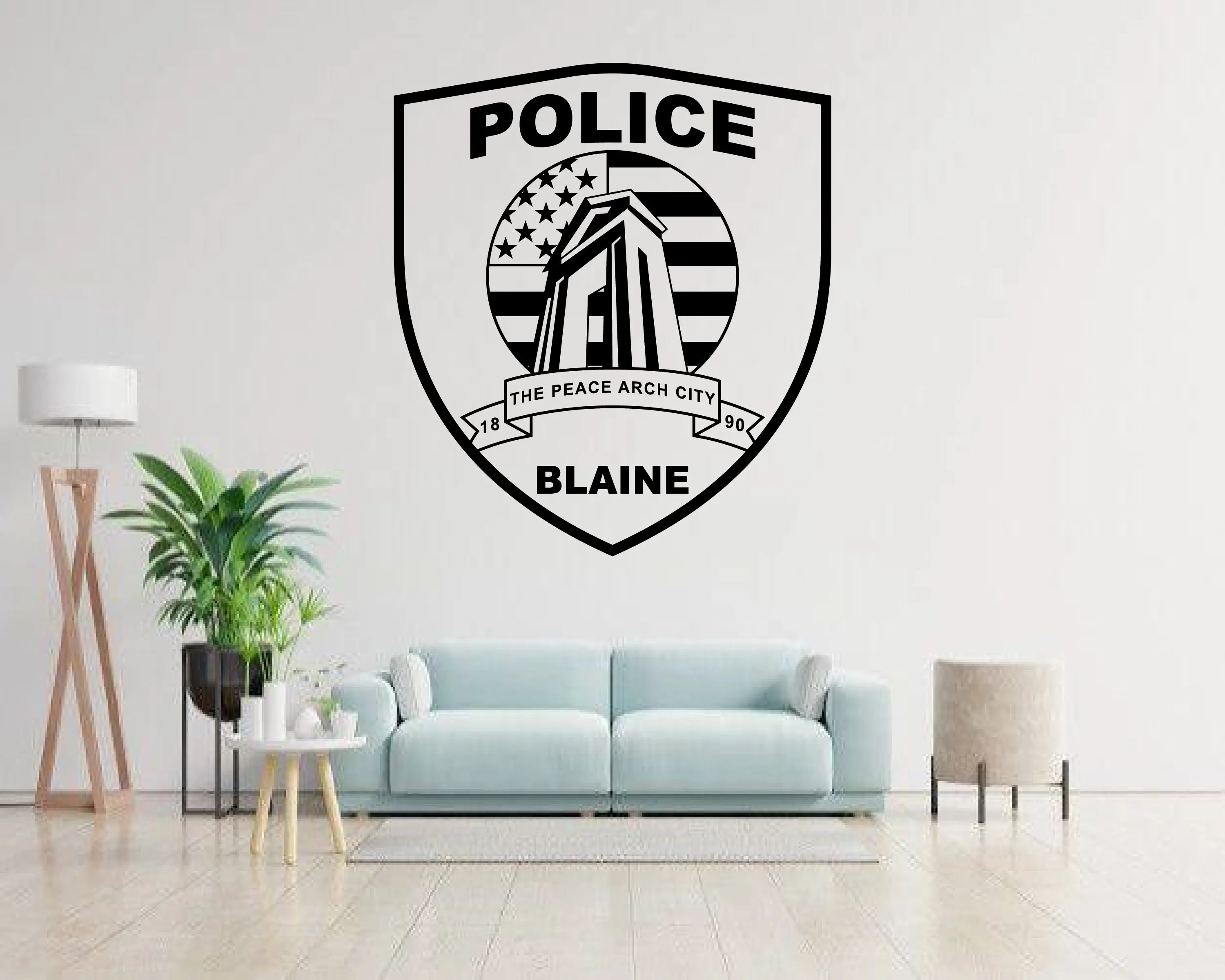 City of Blaine Police Department Patch SVG Washington Law Enforcement Vector