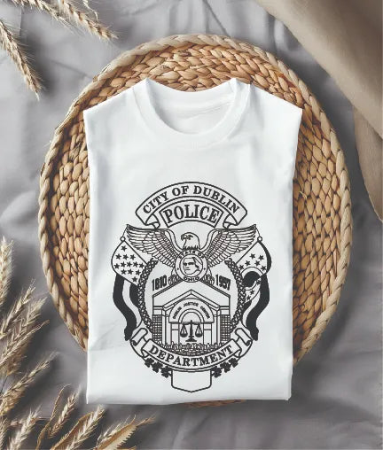 City of Dublin Police Department Badge SVG Ohio Law Enforcement Vector