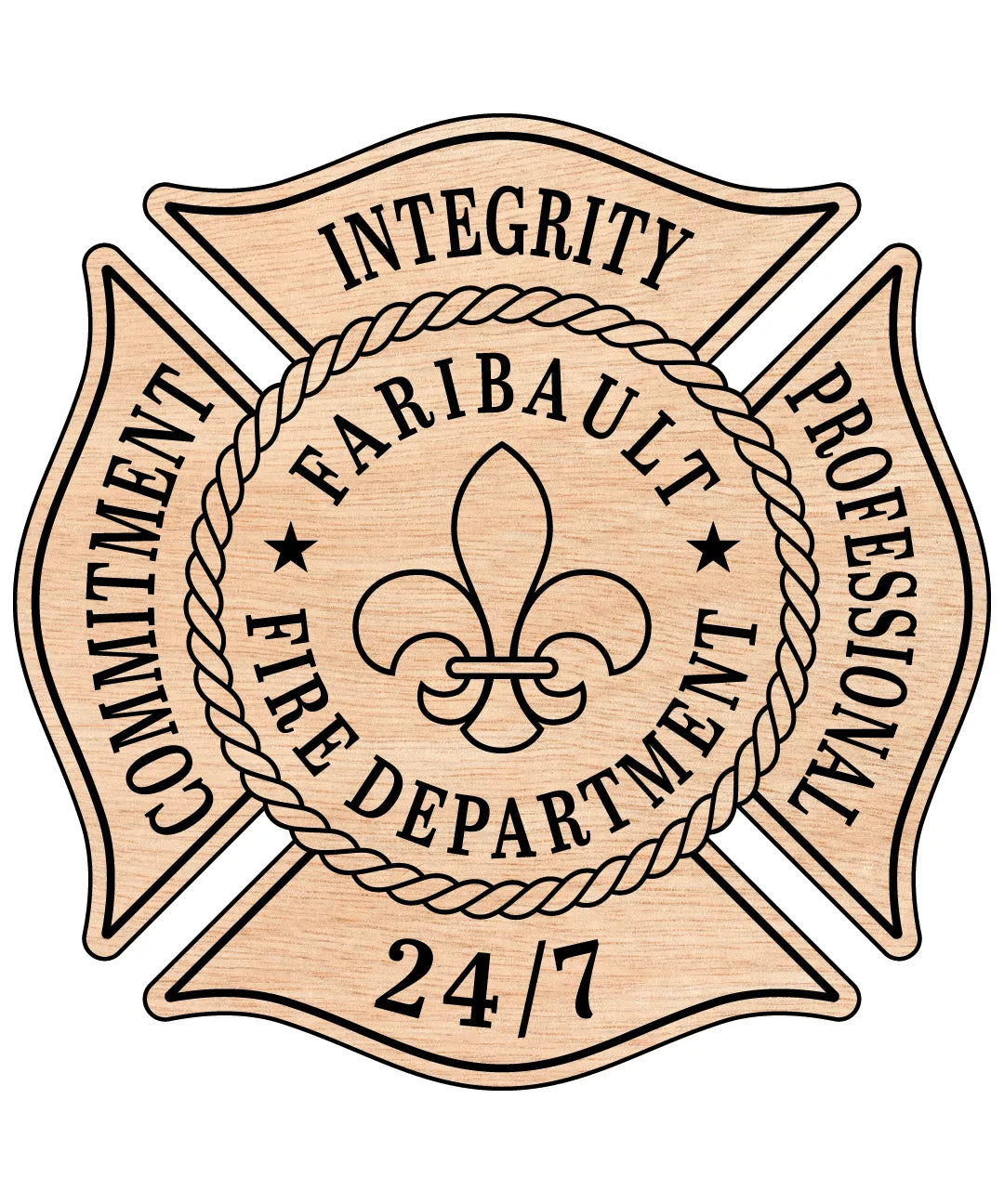 City of Faribault Fire Department Logo SVG Minnesota Firefighter Vector
