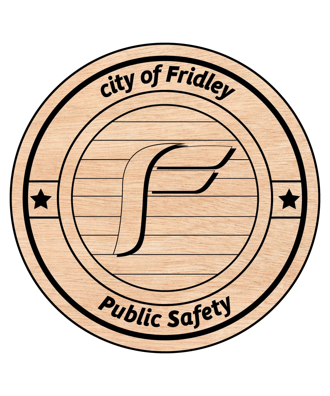 City of Fridley Public Safety Logo SVG Minnesota Law Enforcement Vector