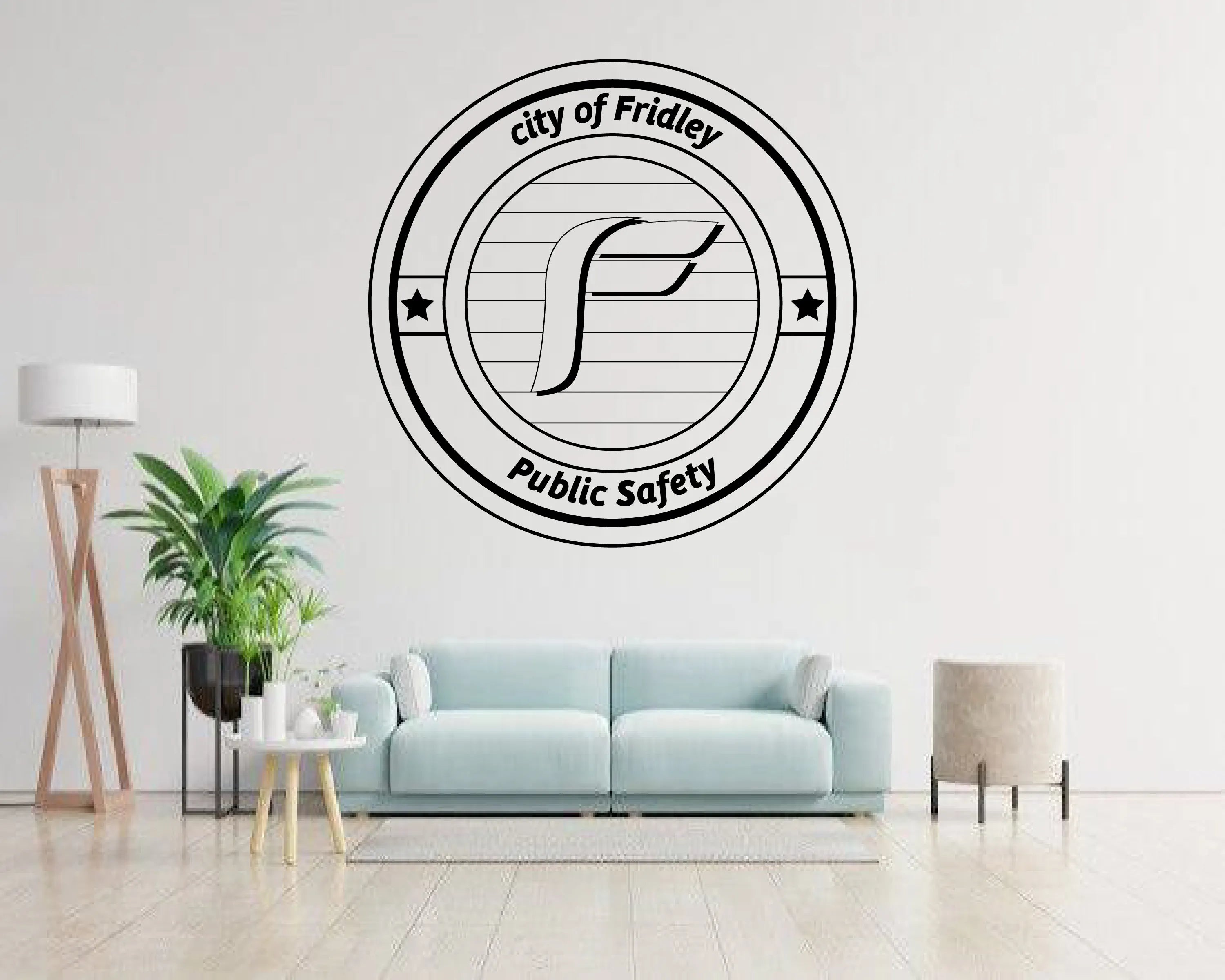City of Fridley Public Safety Logo SVG Minnesota Law Enforcement Vector