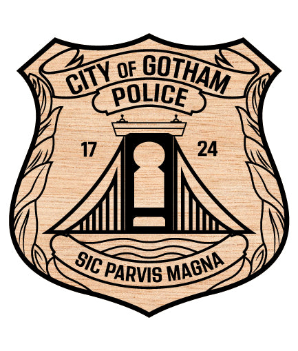 City of Gotham Police Badge SVG Law Enforcement Vector