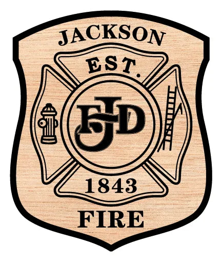 City Of Jackson Fire Department Patch Michigan SVG Firefighter Vector