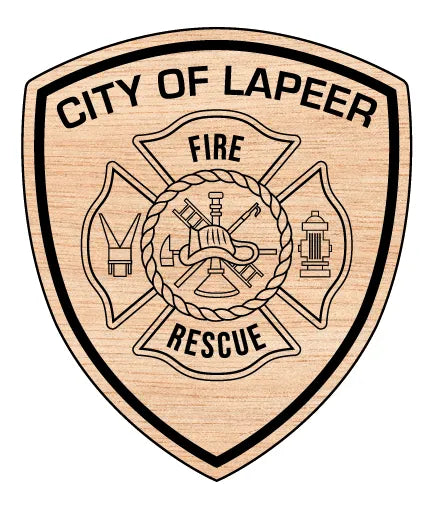 City Of Lapeer Fire & Rescue Department Patch Michigan SVG Firefighter Vector