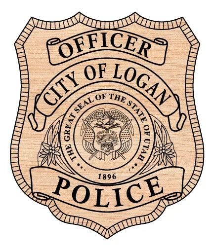 City of Logan Police Officer Badge SVG Utah Law Enforcement Vector