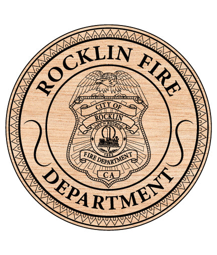 City of Rocklin Fire Department Badge SVG California Firefighter Vector