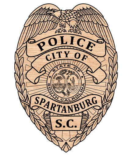 City of Spartanburg Police Badge SVG South Carolina Law Enforcement Vector