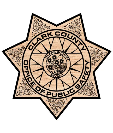 Clark County Office of Public Safety Badge SVG Nevada Vector