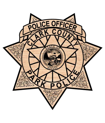 Clark County Park Police Officer Badge Nevada SVG Law Enforcement Vector