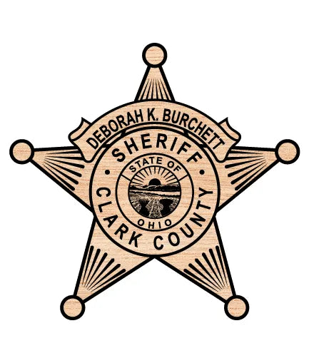 Clark County Sheriff Deborah K. Burchett Badge Ohio SVG Law Enforcement Vector